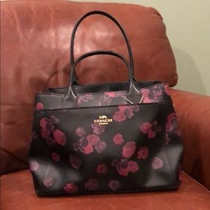 Black/floral Coach